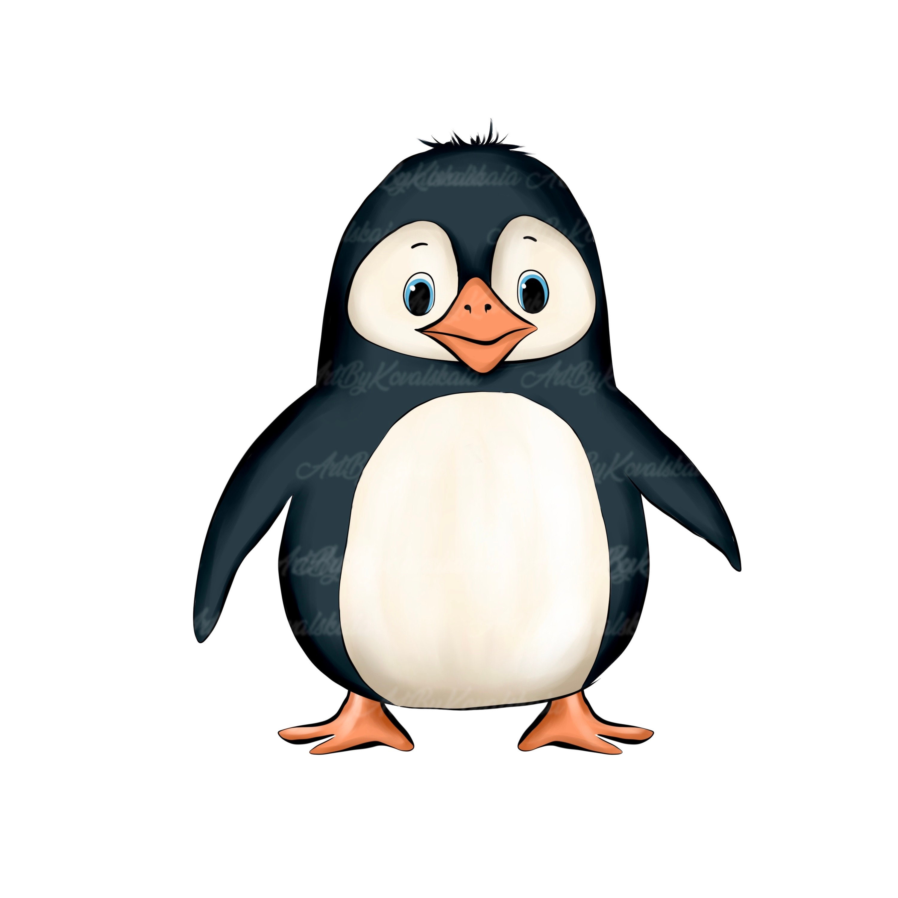 Pinguin Clipart, Pinguin PNG, digitaler Download -  Österreich