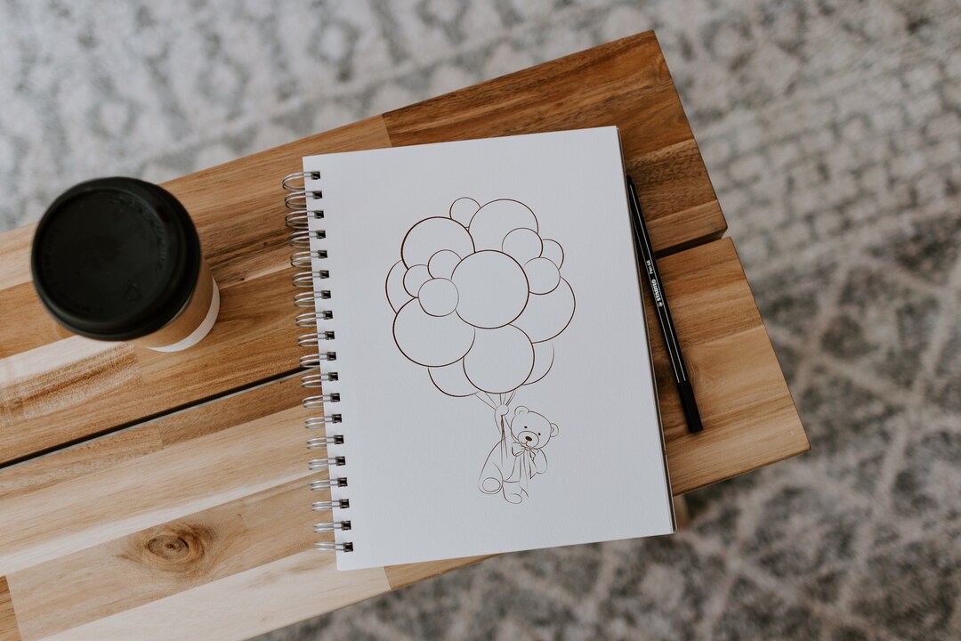 Teddy Bear, Coloring Page, Teddy Bear Clipart, PNG, Digital Download - Etsy