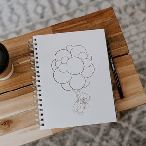 Teddy Bear, Coloring page, Teddy Bear Clipart, PNG, Digital Download