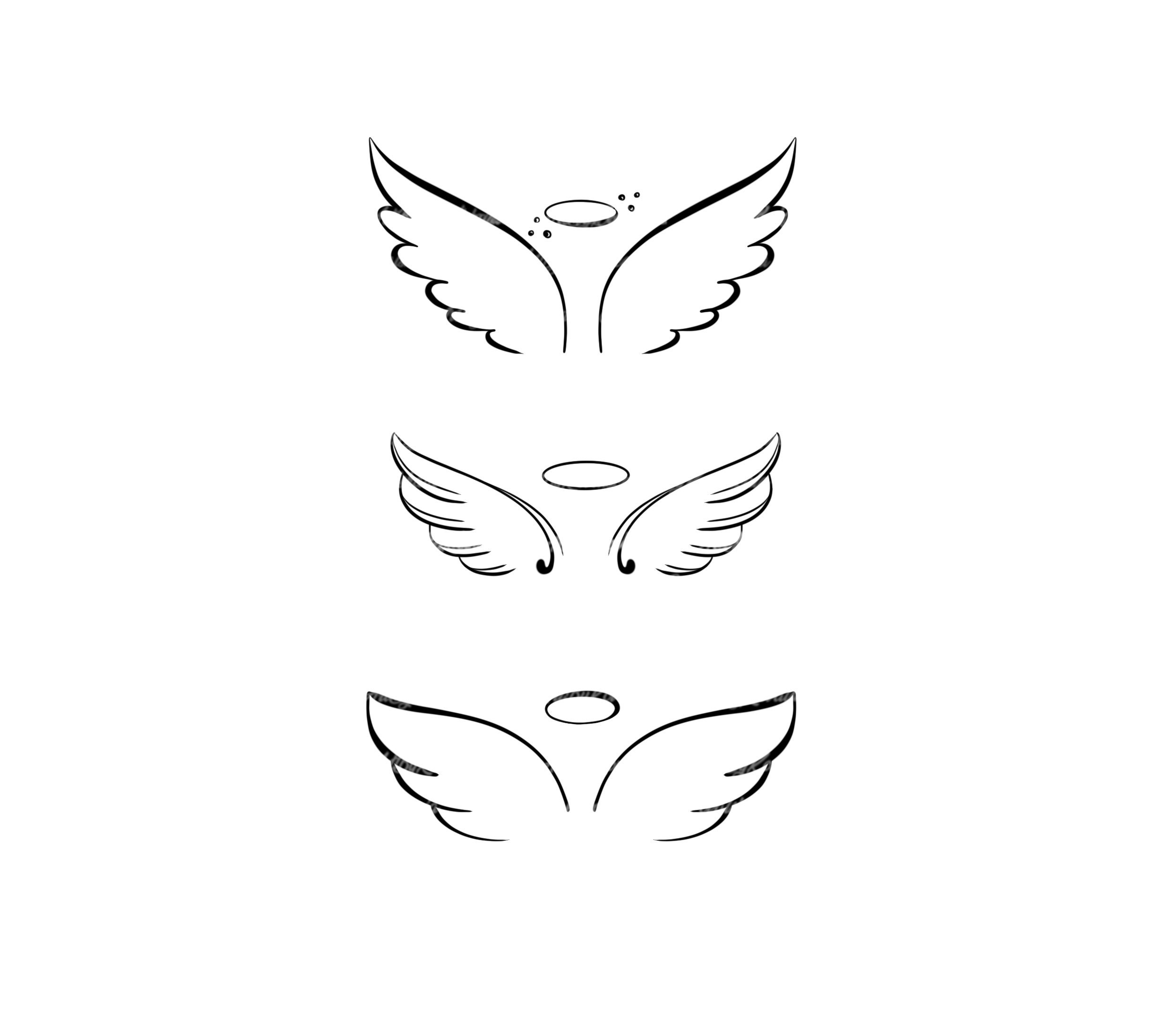 Small Angel Wings Tattoo Ideas