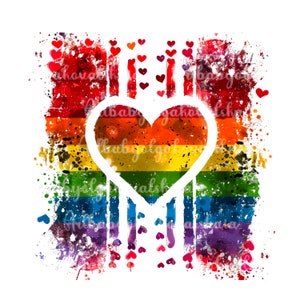 LGBTQ Pride, Gay Pride Flag PNG, Digital Download