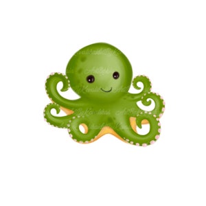 Octopus PNG, Octopus Clipart, Sea World Clipart, Digital Download