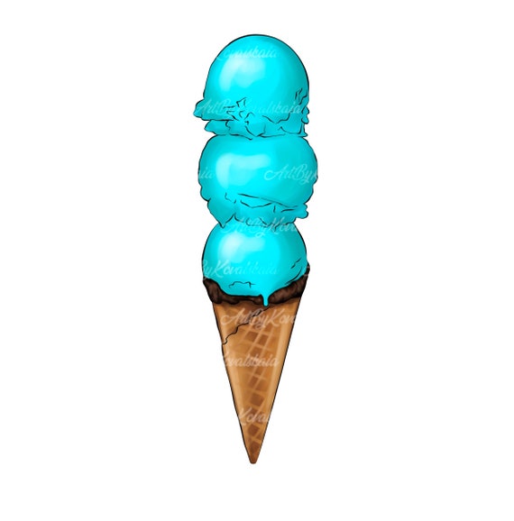 Blue ice sale cream scoop