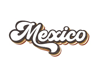Mexico Lettering Clipart: T-shirt Design (Digital Download)