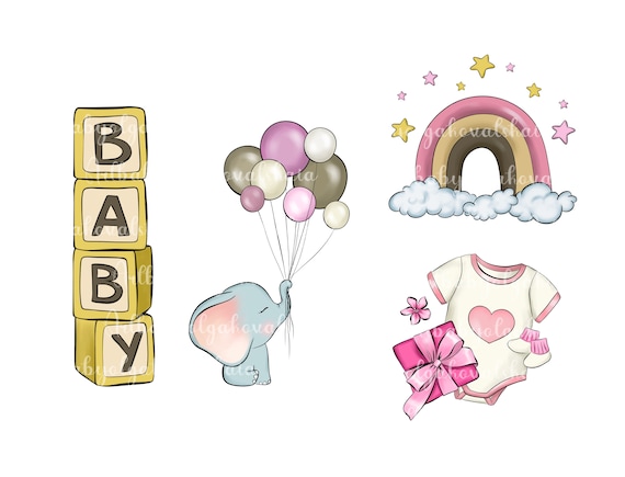 Gender Neutral Baby Shower Clip Art Free
