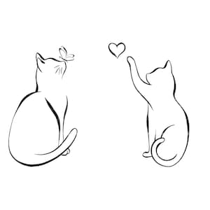 Tattoo Design, Tattoo Cat, Personalized Tattoo Design, Digital Download