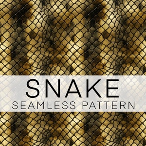 Snake Skin Seamless Pattern: Reptile Print (Digital Download)