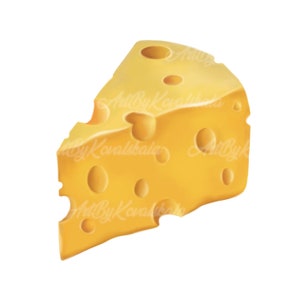 Cheese PNG, Cheese Clipart, Digital Download