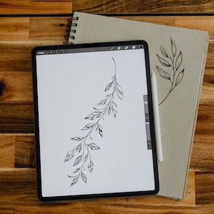 Custom PNG Design, Twig, Tattoo Design For Women, Personalized Tattoo Design, Digital Download