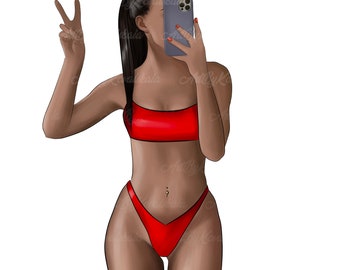 Fashion Girl PNG, Mode Clipart, Mädchen PNG, Digitaler Download