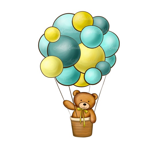 Teddy Bear Clipart Teddy Bear PNG Baby Shower PNG Digital - Etsy