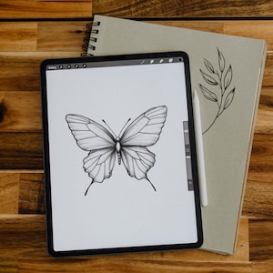 Schmetterling Tattoo Design: Individuelle PNG Datei (Digitaler Download)