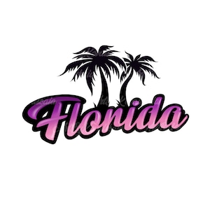 Florida PNG, Florida Clipart, Sunset, Palm trees, Digital Download