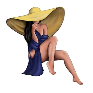 Fashion Clipart, Fashion Girl PNG, Digital Download