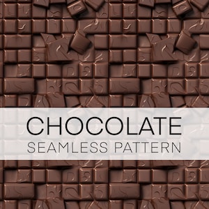 Chocolate Seamless Patterns, Digital Paper DIGITAL DOWNLOAD