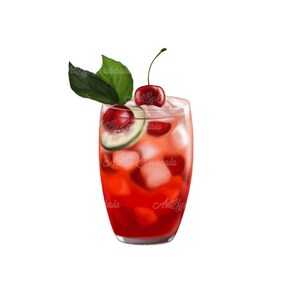 Cocktail PNG, Cocktail Clipart, Tropical Cocktail PNG, Digital Download