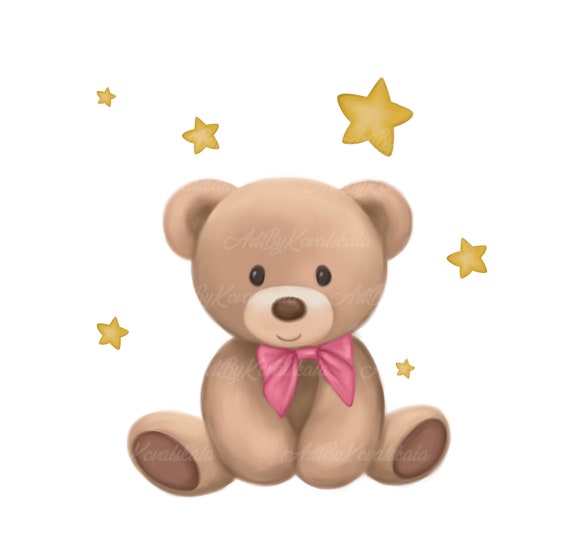 Teddy Bear Clipart, Bear PNG, Baby Bear, PNG, Baby Shower, Digital  Download, Commercial Use - Etsy