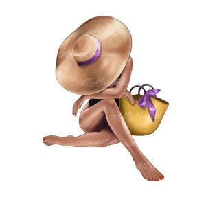 Fashion Girl, PNG, Fashion Clipart, Summer Clipart, Digital Download, Commercial Use