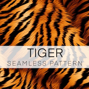 Modello senza cuciture tigre, carta digitale, modello digitale a strisce di tigre, download istantaneo