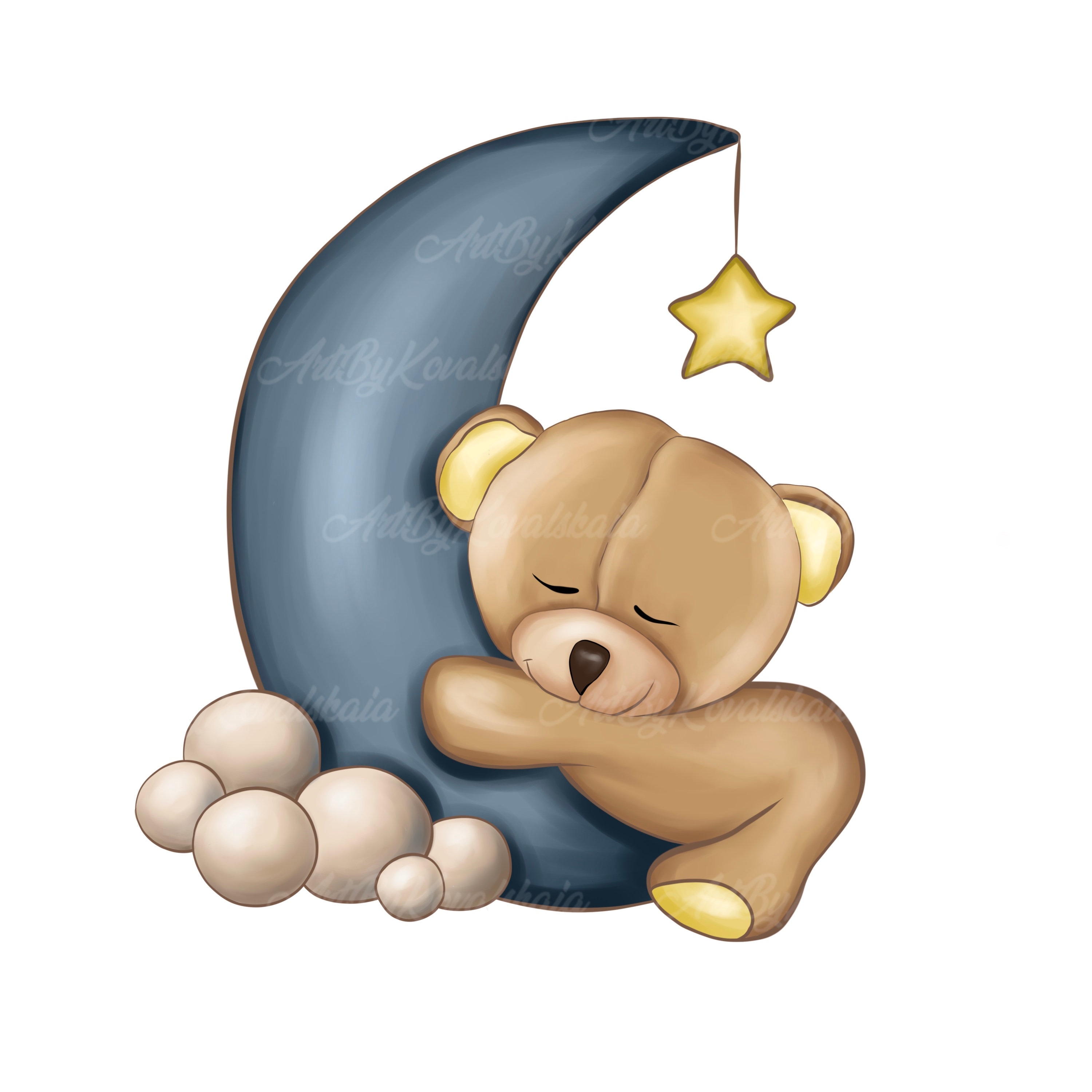 Sleeping baby best sale bear toy