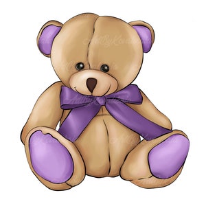 Teddy Bear Clipart, Bear PNG, Baby Bear, PNG, Baby Shower, Digital Download, Commercial Use