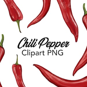 Chili Pepper, Hot Red Pepper, PNG, Chili Pepper PNG, Clipart, Digital Download