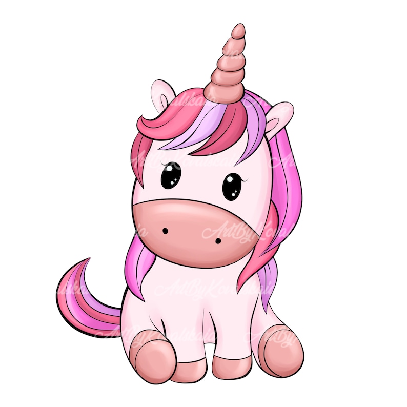 Unicorn PNG, Unicorn Clipart, Digital Download, Commercial Use image 1