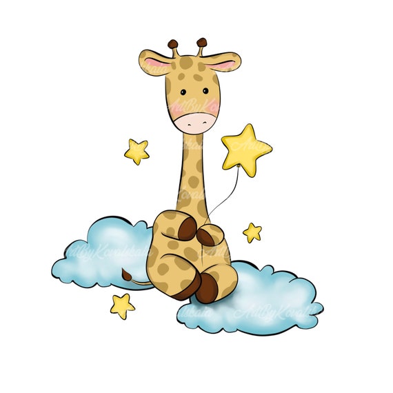 Giraffe Baby Shower Clip Art