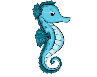 45 タツノオトシゴのクリップアート| 海洋生物 PNG| リアルなクリップ