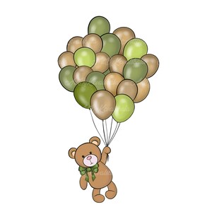 Teddy Bear Clipart, Bear PNG, Baby Bear, PNG, Baby Shower, Digital Download, Commercial Use
