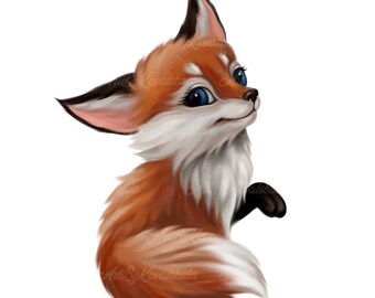Fox PNG, Fox Clipart, Cute Fox, Digital Download