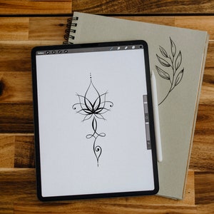Flower Tattoo, Custom PNG Design, Tattoo Design For Women, Personalized Tattoo Design, Digital Download