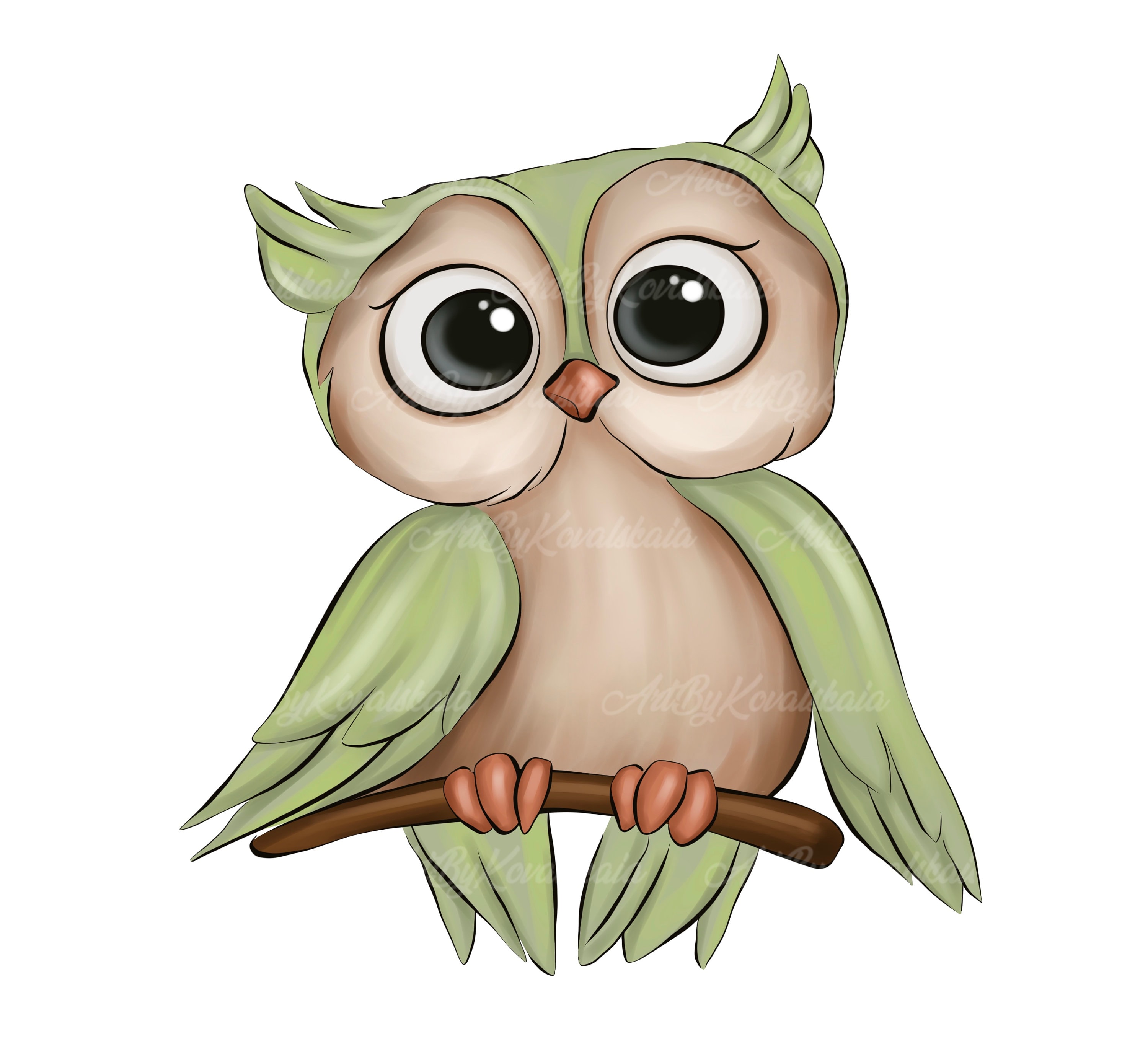 Owl Clipart, Owl PNG, Digital Download