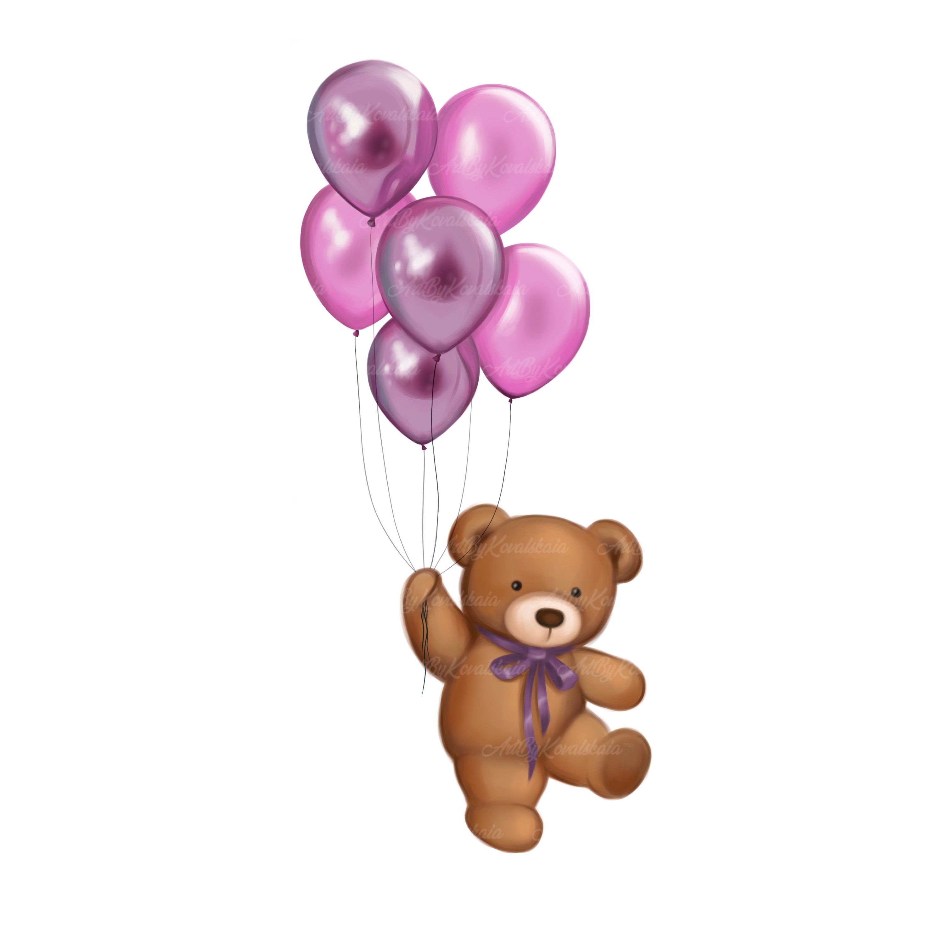 Teddy Bear PNG Teddy Bear Clipart Oso con globo Baby - Etsy México