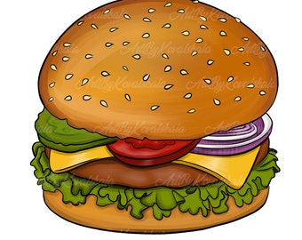 Hamburger PNG, Clipart hamburger, Fast Food, téléchargement numérique
