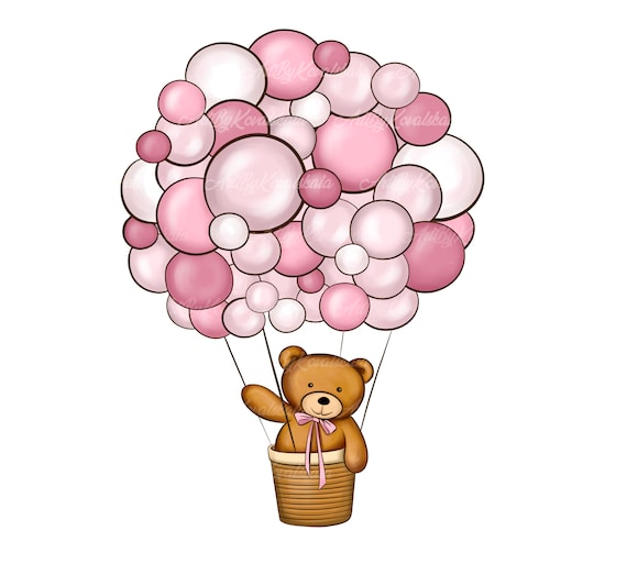 Teddy Bear Clipart Teddy Bear PNG Baby Shower Air Balloon - Etsy Singapore