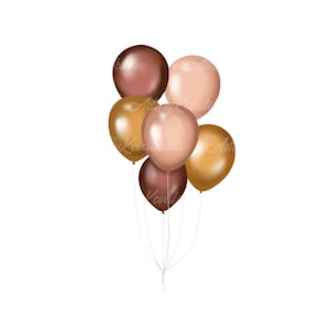 Balloons PNG, Birthday Balloons PNG, Digital Download