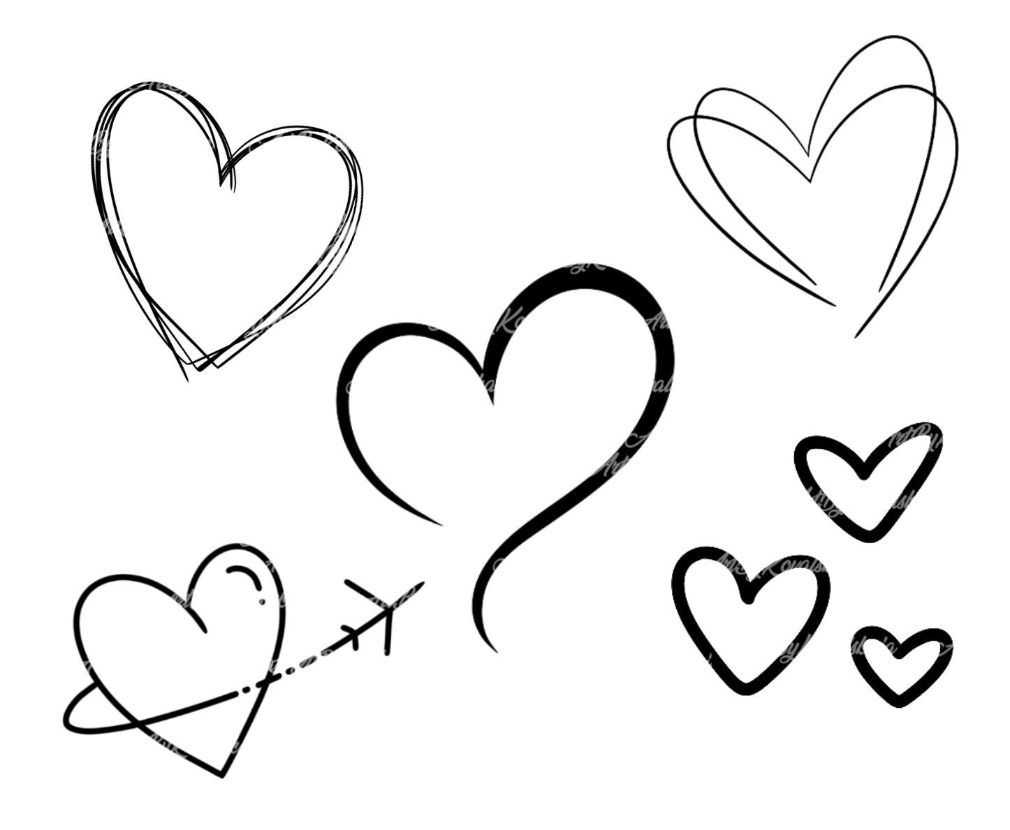 Free Printable Stencils Of Heart Tattoos - Pattern & Stencils