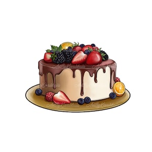 Cake Clipart, Cake PNG, Digital Download