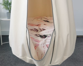 Columpio infantil tipo capullo, silla hamaca de interior, asiento colgante, capullo con almohada, columpio, regalo para niños pequeños, decoración, silla colgante, columpio tipo cápsula para porche