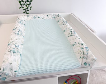 Housse de matelas à langer, housse respirante en double gaze, matelas à langer, matelas à langer portable, dessus de table à langer, coussin pour dessus de commode