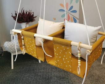 twin baby swing chair