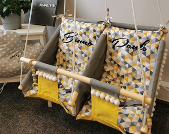 twin baby swing chair