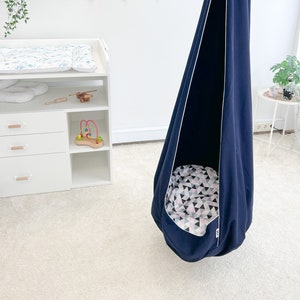 Cocoon swing Kids, Toddler swing, Porch swing, Indoor swing Kids,  Hammock chair, playroom decor Kids hanging chair, gift