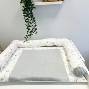 Cambiador de tela, Cestas para lactancia, Cambiador, Decoración habitación bebé, Habitación infantil monocromática, Regalo, Cambiador de viaje
