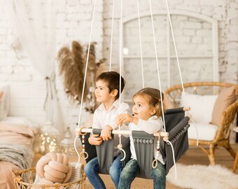 twin baby swing chair
