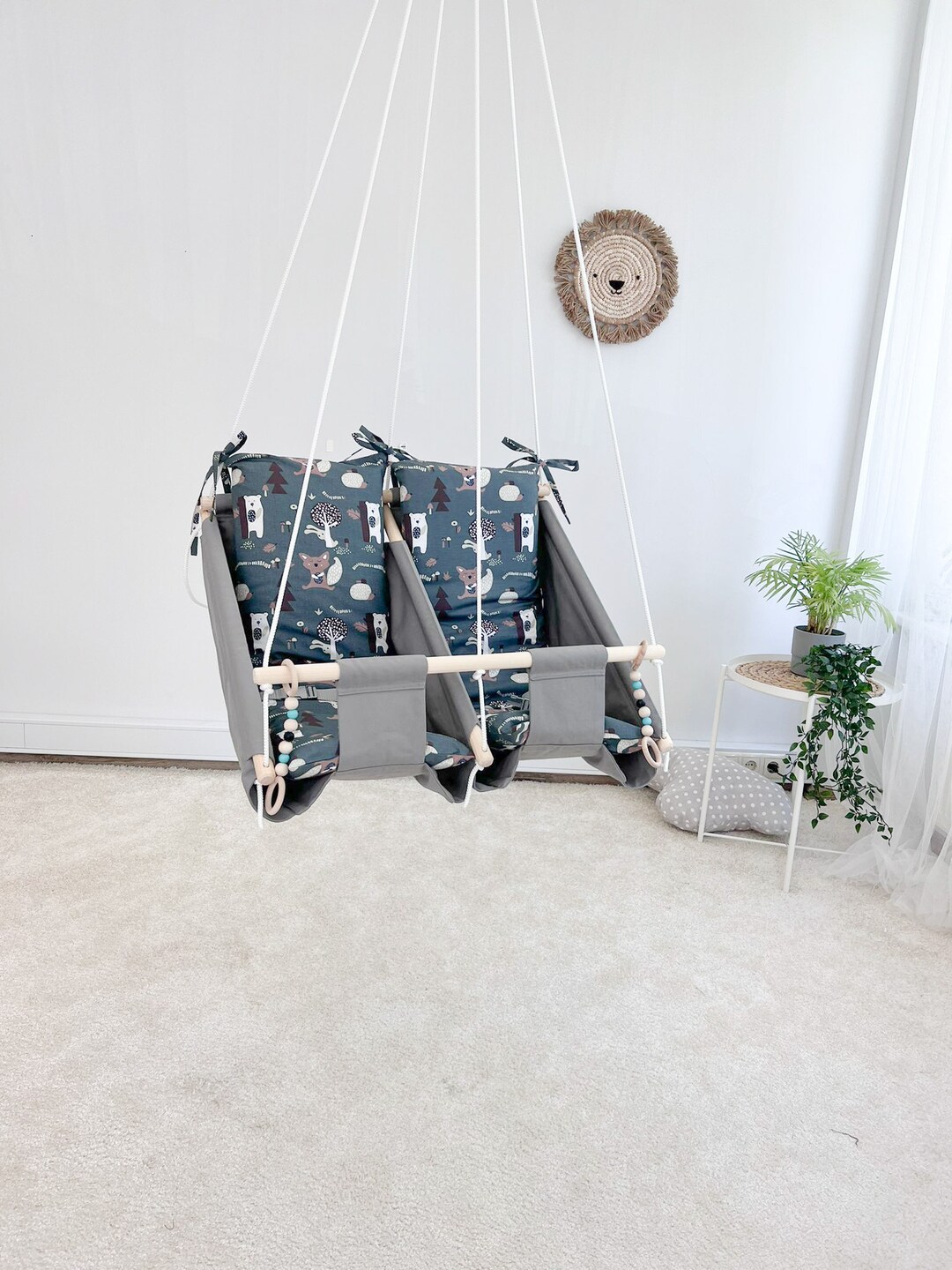 Swings for Twins, Indoor Swing for Toddler Outdoor Twin Swing