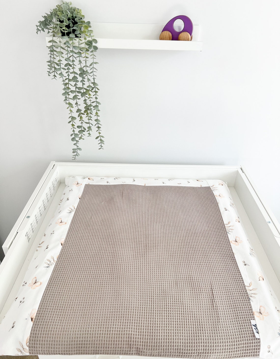 Changing Mat in Fabric Baskets for Nursing Changing Pad Etsy