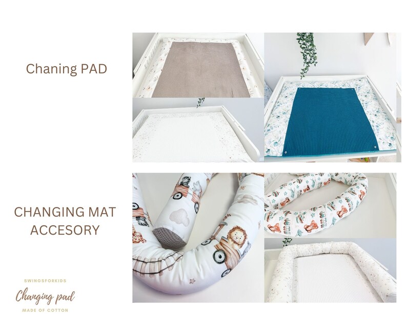 White Changing Mat Changing Mat in Fabric, Baskets for Nursing, Changing Pad, Baby Room ...