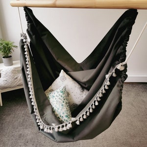 Hammock chair adults, Cotton canvas, Reading chair, Great for Bedroom, Patio, Porch or Tree, Hammock swing, Hanging Comfy and Durable Indoor